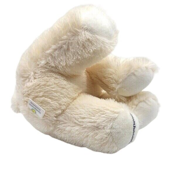 Smithsonian Polar Bear Plush Ivory 11" Sitting Embroidered Realistic Souvenir - Picture 7 of 11